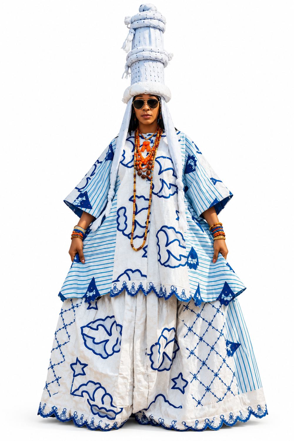 Agbada Balogun Ijaye with Yerin